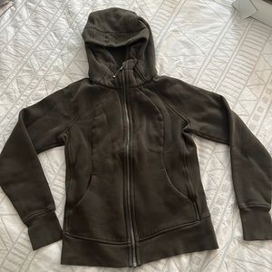 Lululemon Scuba Hoodie, dark olive green